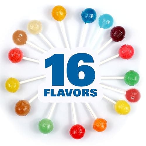 DUM DUMS Original Mix Lollipops, 1 lb Bag (60 Pieces Approx.), Gluten Free Hard Candy, Assorted Flavors, Individually Wrapped Lollipops, The Hampton Popcorn & Candy Company thumbnail 4
