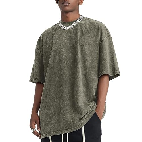 Zoemghc Men's Graphic Tees Funny Letter Print Vintage Oversize T Shirts Acid Wash Shirt Streetwear Rapper Casual Tee Top thumbnail 5