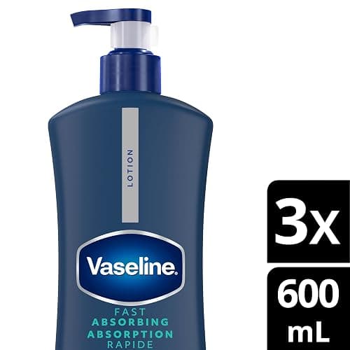 Vaseline Men's Healing Moisture Hand & Body Lotion For Dry or Cracked Skin Fast Absorbing Non-Greasy Lotion for Men 20.3 oz, Pack of 3 thumbnail 2