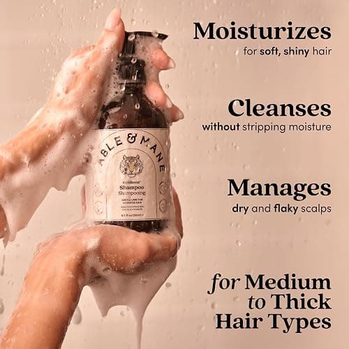 Fable & Mane Hydrating Shampoo, Moisturises and Cleanses Dry, Damaged Hair with Aloe Vera and Coconut Oil. For Medium to Thick Hair Types thumbnail 3