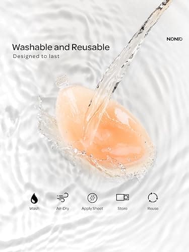 NONIO Adhesive Bra Strapless Sticky Invisible Push up Reusable Silicone The Best Off Backless Viscous for Women thumbnail 5