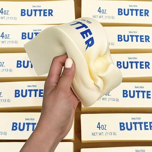 Giant Butter Squishy – Jumbo Squishy Butter Stick, Large & Mini Squeezy Butter Toy, 14oz Stress Relief Slow Rising Fun, Extra Large (14 Oz) thumbnail 4