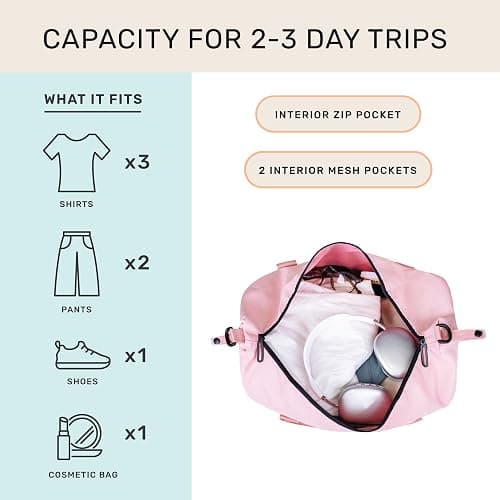 Jadyn Lola Travel Bag, Weekender/Overnight Duffel, Gym Tote Bag for Women, Men thumbnail 2