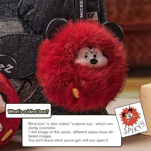 MINISO Disney Mickey Interesting Collisions Series Blind Box, Disney Mickey Vinyl Plush Pendant Surprise Box Bag Charm Figure Model Random Design Collectible Toy for Home Decor Birthday Gifts (Single) thumbnail 4