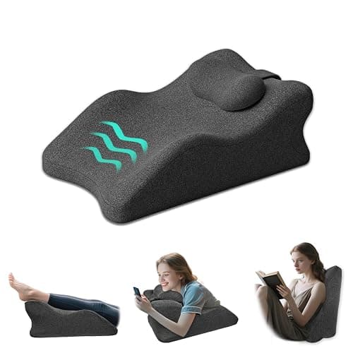 XZdream Ergonomic Wedge Prone Pillow,Multi-Functional Memory Foam Bed Pillow,Reading Pillow,Ideal for Bed Breaks,Sitting Up,Back Support,Sleeping,Anti Snoring,Back and Leg Pain Relief - Image 1