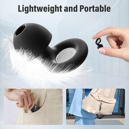 Bouchon D'oreille Pour Dormir, 45dB Bouchon D'oreille Anti Bruit, Réutilisable en Silicone Protection Auditive, Pour Dormir, Voyager, Se Concentrer, Concerts, 4 Tailles (XS/S/M/L), Étanchéité IPX7 thumbnail 6