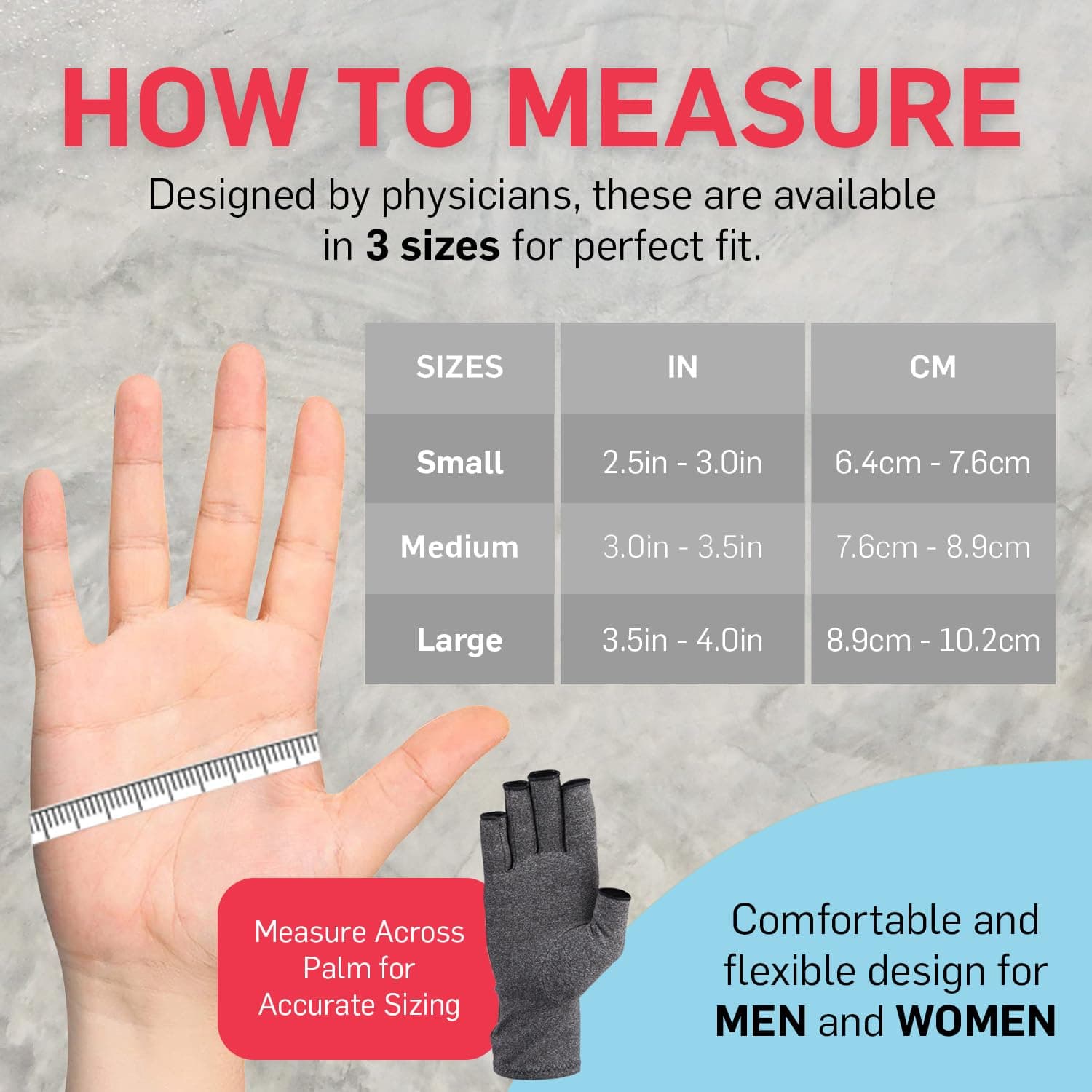 Open-Fingertip Arthritis Gloves, Compression Gloves Raynauds Gloves, Fingerless Gloves Men & Women thumbnail 6