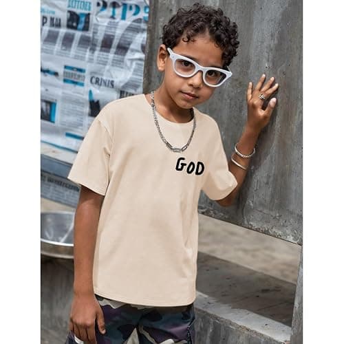 Sulayesh Christian Tshirts for Kids Boys God Jesus Shirt Inspirational Faith T Shirts Religious Bible Verse Graphic Tees Tops thumbnail 3