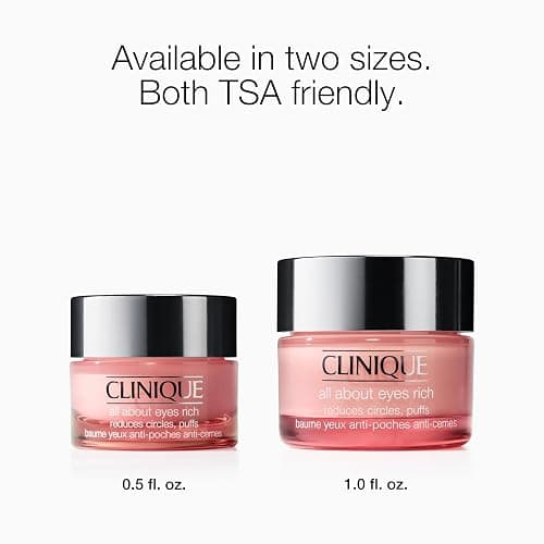 Clinique All About Eyes: Lightweight Eye Cream Vitamin C Formula + Rich Eye Cream Hyaluronic Acid Formula | Hydrating, Brightening, Depuffing thumbnail 9