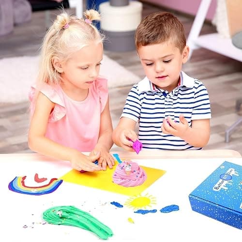 45 Pack Butter Slime Kit for Kids, Holiday Making Bulk Scented Slime Charms Party Favor, DIY Putty Toys, Soft & Non-Sticky, Stress Relief Toy for Girls and Boys Age 4-12, Birthday Basket Filler thumbnail 2