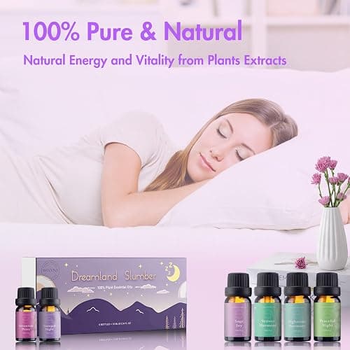 WECONA Essential Oils for Diffusers for Home - Sleep Aromatherapy Oils Set for Humidifiers, 6x10ml - Essential Oil Blends Including Lavender, Cedar, Sweet Orange, Geranium, Roman Chamomile thumbnail 4
