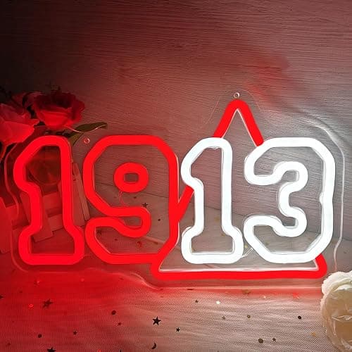 Vveikea 1913 Sorority Neon Sign Dimmable Sorority Neon Lights for Wall Decor Sorority LED Sign 1913 Light Up Sign for Party Sorority Gifts for Women Ladies Sisters thumbnail 3