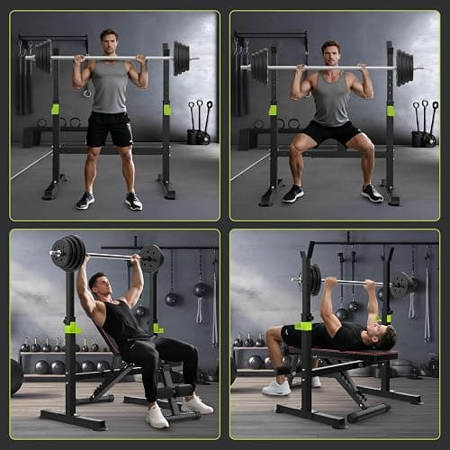 FitinOne Adjustable Folding Weight Bench for Home Gym, 660 lbs Capacity Multi-Functional Workout Bench Sturdy Durable for Full Body thumbnail 6