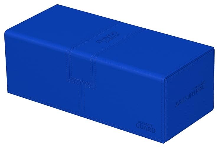 Ultimate Guard Twin Flip'n'Tray 266+, Deck Case for 266 Double-Sleeved TCG Cards + Dice Tray, Blue, Independent Magnetic Closure & Microfiber Inner Lining thumbnail 3