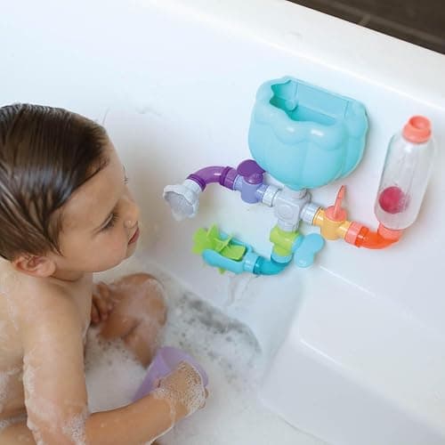 Nuby Wacky Waterworks Pipes Bath Toy - Baby Bathtub Toy with Interactive Features for Cognitive Development thumbnail 9