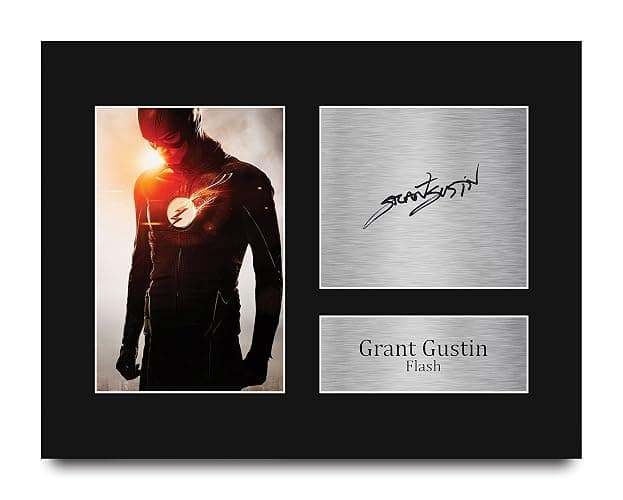 HWC Trading Grant Gustin Flash Gifts USL Printed Signed Autograph Picture for TV Show Fans - US Letter Size - Image 1