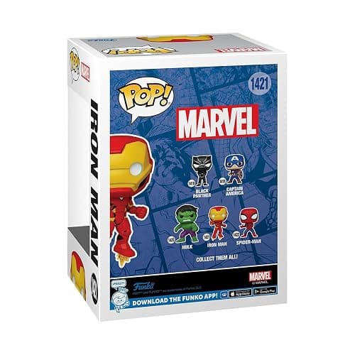 Funko Pop Marvel - Iron Man - Marvel Comics - Collectable Vinyl Figure - Gift Idea - Official Merchandise - Toys for Kids & Adults - Superheroes Fans - Model Figure for Collectors and Display thumbnail 3