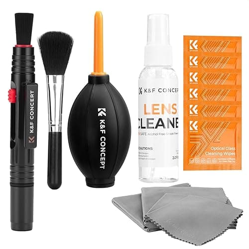 K&F CONCEPT 15-1 Professional Cleaning Kit for DSLR Cameras and Sensitive Electronics, Bundle with Lens Cleaner - Camera Accessories & Photography Accessorie for DSLR Camera Lens Filter Cell Phones - Image 1