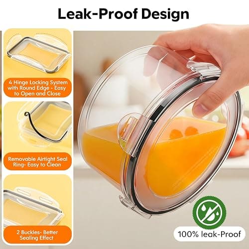 50 PCS Food Storage Containers with Lids (25 Containers & 25 Lids) - Reusable Plastic Food Containers for Kitchen Storage and Organization BPA-Free Leakproof Meal Prep Container with Labels & Pen thumbnail 4