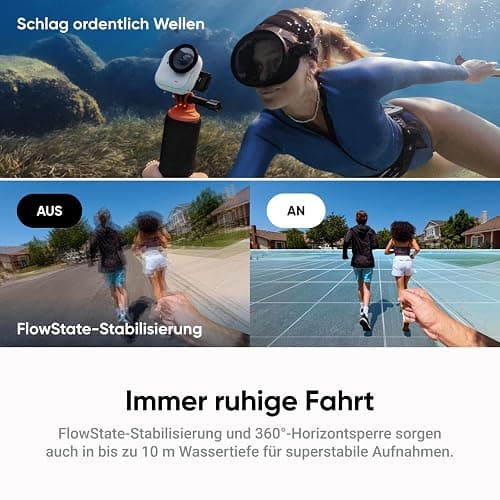 Insta360 GO Ultra Creator-Bundle Polarweiß - freihändige 4K Mini-Cam, leicht & mobil, top bei wenig Licht, überall anbringbar, FlowState-Stabilisierung, 200 Min Akku, 10 m wasserdicht, Lauf-Cam thumbnail 8