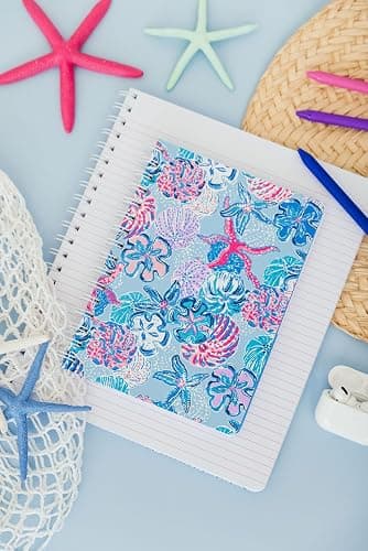 Lilly Pulitzer Hardcover Mini Spiral Notebook, 8.5" x 6.5" Small Journal with 160 College Ruled Pages, Bahamas Beachcomber thumbnail 4