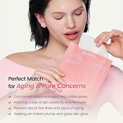 BIODANCE Bio-Collagen Real Deep Mask, Bestselling Hydrating Overnight Hydrogel Mask for Glassy Glowy Skin, Pore Minimizing, Elasticity Improvement, Paraben Free, Fragrance Free, Non-Comedogenic Korean Skincare 34g x 4ea thumbnail 6