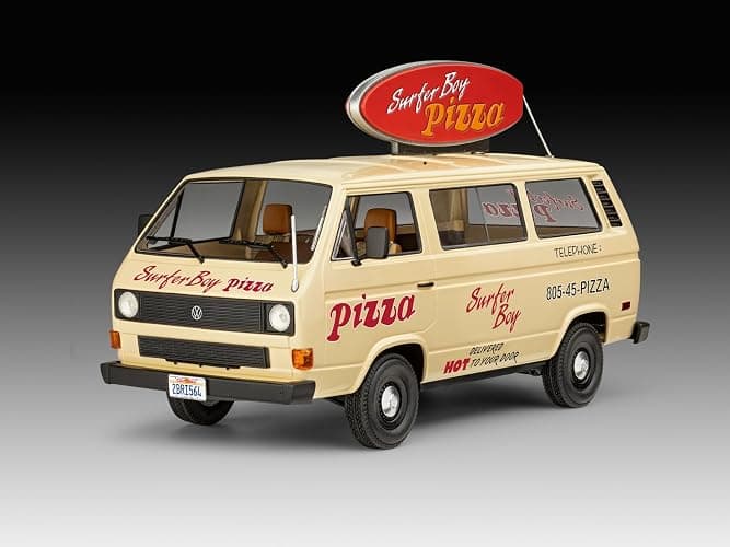 Revell 14559 Stranger Things VW T3 Surfer Boy Pizza Van 1:25 Scale 90-Piece Skill Level 3 Model Building Kit thumbnail 2