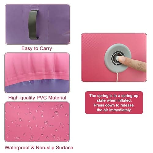 Air Roller Gymnastics Barrel Inflatable Tumbling Roller Air Mat with Electric Pump for Backhandspring Training Yoga Cheerleading Home Use Gym thumbnail 5