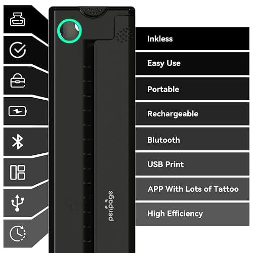 P90 Tattoo Stencil Printer, Wireless Thermal Tattoo Printers with Stencil Paper,Portable Tattoos Printer Compatible with Phone Pad and PC thumbnail 3