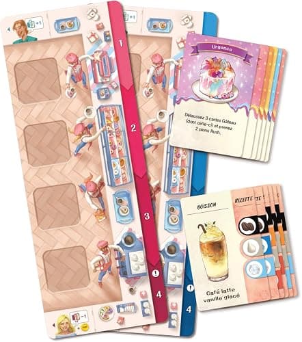 Asmodee - Coffee Rush - Extension : C’est du Gâteau ! - Korea Boardgames - Jeux de société - Jeu de Gestion de Coffee Shop - dès 8 Ans - Version française thumbnail 5