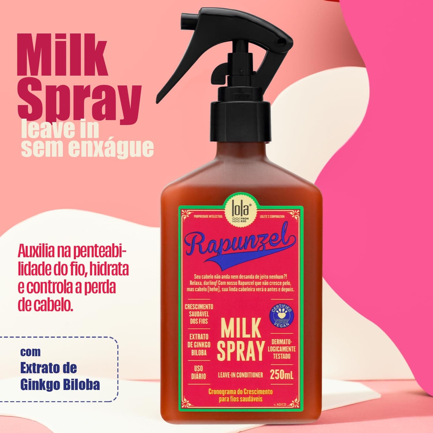 Kit Rapunzel Lola (Shampoo 250ml + Tônico de Crescimento 250ml + Leave-in 250ml) thumbnail 7