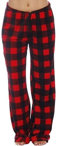 Just Love Women Plush Pajama Pants Buffalo Plaid - Image 1