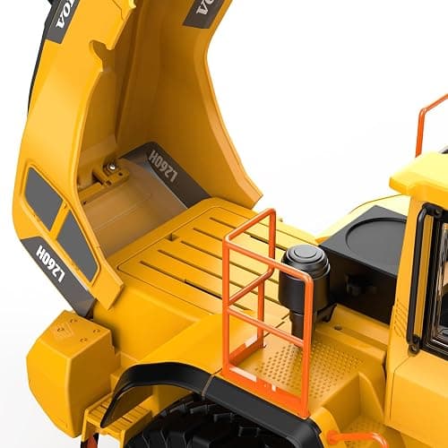 DOUBLE E Hobby Volvo L260H Remote Control Wheel Loader - 1:16 Alloy 4WD RC Construction Toy with 780ML Screw-Drive Bucket & Simulation Sound/Lights thumbnail 7