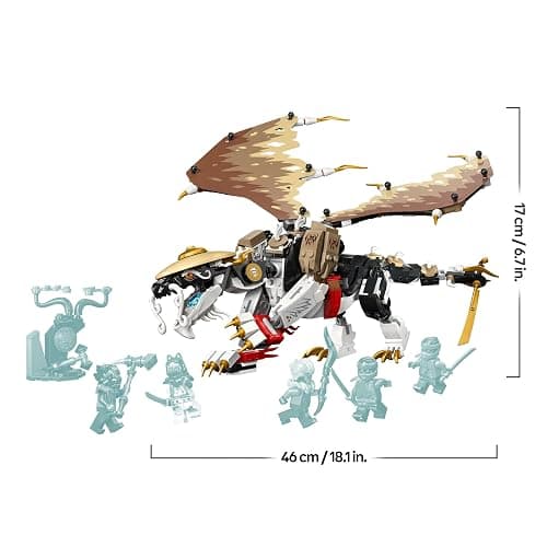 LEGO Ninjago Egalt Le Maître Dragon, Jouet Ninja avec 5 Minifigurines Ninja Dont Personnages Lloyd et NYA, Cadeau d'anniversaire pour Enfants, Garçons et Filles Dès 8 Ans 71809 thumbnail 3