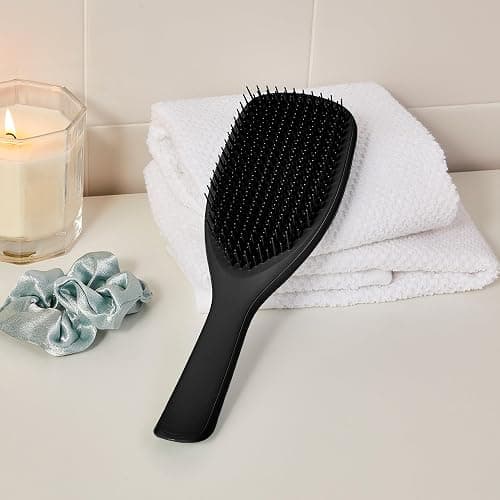 Tangle Teezer Large Ultimate Detangler Hairbrush for Wet & Dry Hair, Eliminates Knots & Reduces Breakage for Long, Thick, & Curly Hair Types, Black Gloss thumbnail 6