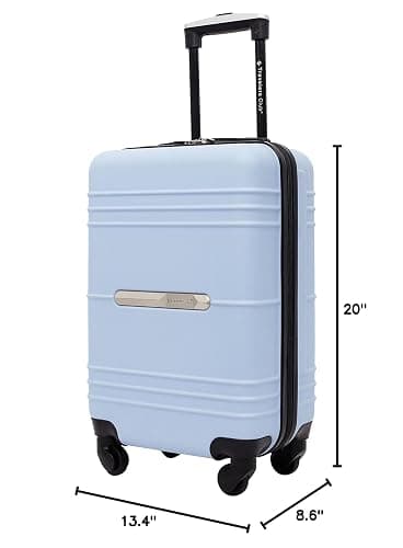 Travelers Club 20" Richmond Spinner Carry-On Luggage, Blue, Inch (TC-7920-420) thumbnail 2