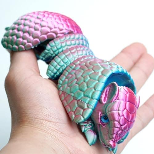 BANPIWOLG Armadillo Ball 3D Printed Armadillo Model,Flexible Animals Toy Statue,Movable Joints,Home Office Decor,Interesting Toys,Festival Gifts toco,Fidget Toys, Executive Desk Animals Toy (PG) thumbnail 7