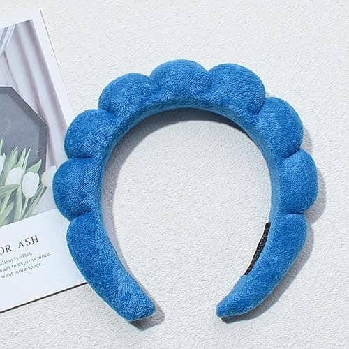 TYSSELY Spa Headbands for Washing Face Makeup Skin Care Headband Women Bubble Facial Beauty Headbands Puffy Shower Towel Band Hair Headband thumbnail 2