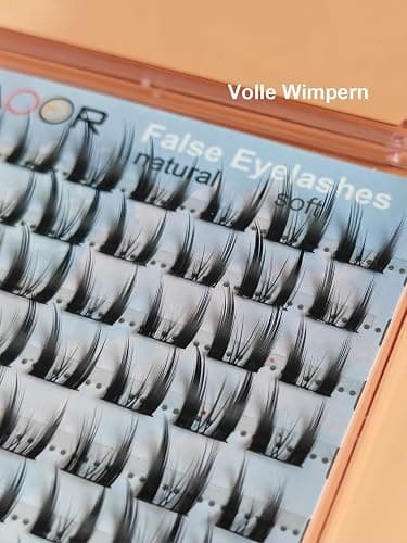 Cat Eye Manga Lashes Falsche Wimpern Künstliche Natürliche Look, C Curl Cateye Fake Lashes, 3D Natural False Eyelashes 12 Paar Katzenauge Hybrid Wispy Volumen Wimpern Extensions thumbnail 8