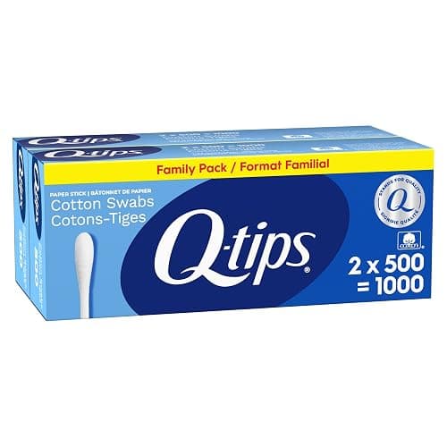 Q-tips Cotton Swabs, 500 Count (Pack of 2) - Image 1