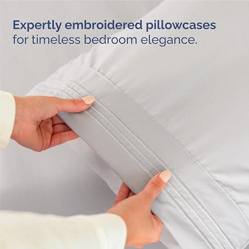 Full Size 4 Piece Sheet Set - Comfy Breathable & Cooling Bed Sheets Set - Hotel Luxury Bedding for Women, Men, Kids, Teens, Boys & Girls - Deep Pockets, Soft and Wrinkle Free - Oeko-Tex - French Grey thumbnail 6