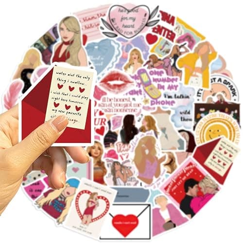50pcs Music Singer Sabrina Carpenter Stickers Pack,Vinyl Waterproof Sticker Decals for Water Bottle, Laptop, Phone, Scrapbooking, Journaling Choice for Adults for Party Supply Decor thumbnail 4
