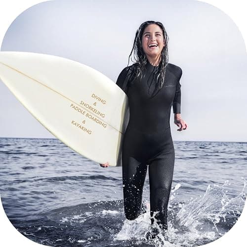 Dark Lightning Wetsuits for Men and Women, Mens/Womens Wet Suit for Cold Water, 3/2mm Wetsuit for Diving Surfing Snorkeling Kayaking Water Sports thumbnail 3