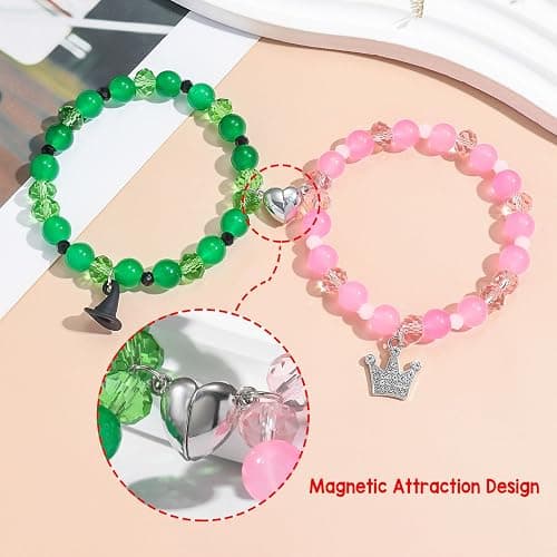 Smilelife Magical Friendship Bracelets - Enchanting Gifts for Moms, Friends, and Teachers - Crown & Witch Hat Bracelets thumbnail 3