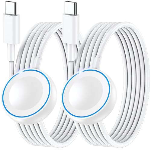 2Pack for Apple Watch Charger Fast Charging 5W,USB Type C, 4.0 Feet | Fast iWatch Charger,4FT Travel Essentials Magnetic USB C Charging Cable for Apple Watch Series 11/10/9/8/7,Ultra 3/2/1,SE3 - Image 1