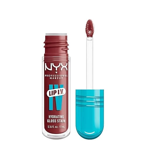 NYX PROFESSIONAL MAKEUP Lip IV Hydrating Glossy Lip Stain with 12HR Hydration - Drippin In Rose (Pink) - Image 1