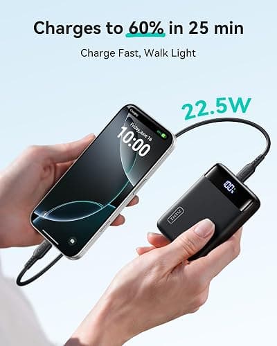 INIU Portable Charger, 22.5W 20000mAh Fast Charging Small Power Bank, Flight Cruise Ship Travel Essentials Mini Phone Charger Compatible with iPhone Samsung for College Students Teen Boys Girls, Red thumbnail 3