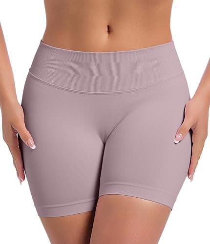OVESPORT 3 Pack Seamless Women Workout Shorts Scrunch Butt Lifting Gym Booty Biker Shorts thumbnail 4