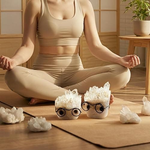 Estairkas Natural Crystal Hedgehog Pet Rock, Mystery Quartz Desk Decor | Punk crystal buddy for rock collectors, coworkers & friends; fun birthday desk accessory thumbnail 4