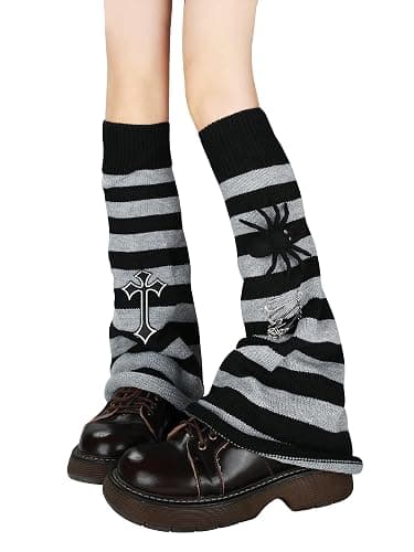 Lebaley Kawaii Leg Warmers Y2K Harajuku Legs Warmer for Girls Women Lolita Accessorie Gothic Long Sock Winter Ankle Warmers - Image 1